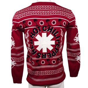 Red Hot Chili Peppers Circa 2016 Collectible Ugly Christmas Sweater LG Not Print